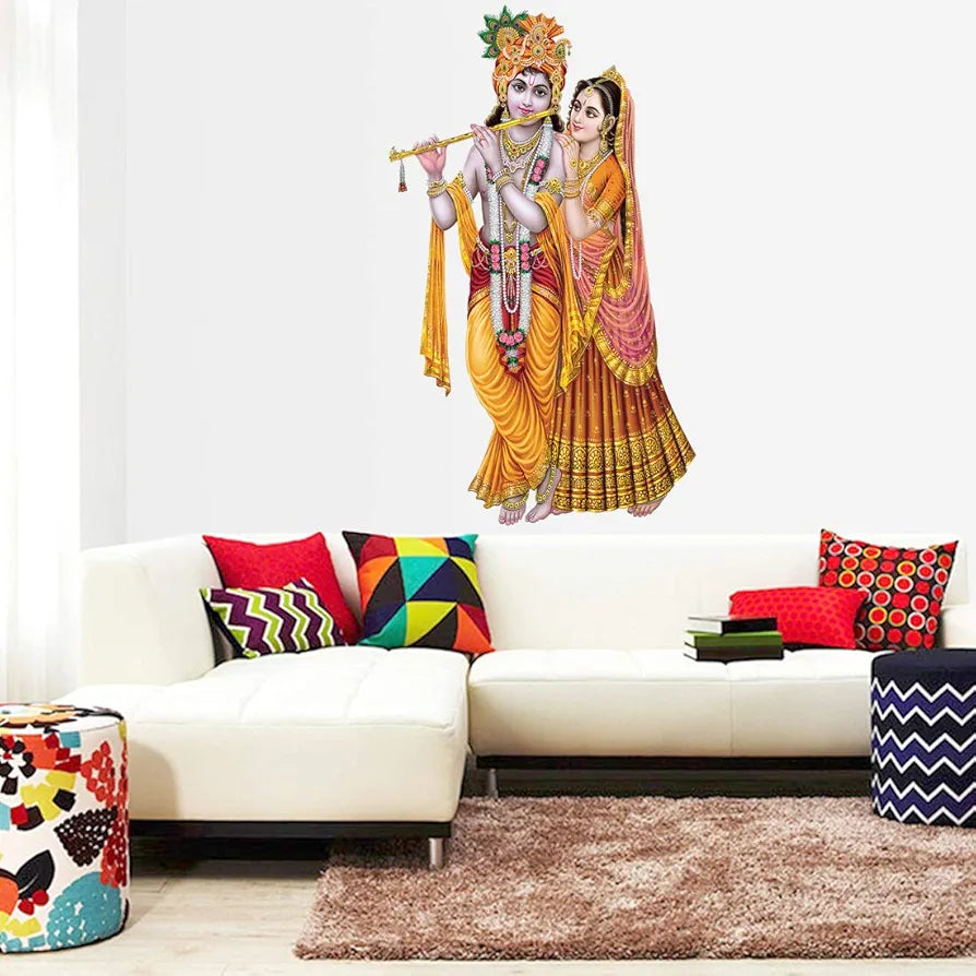 Rangoli White Glossy Vinyl Wall Sticker Premium Self-Adhesive Waterproof Decorative Wall Decal for Bedroom, Living Room, Office & Home Decoration Easy to Apply. Parent-7, Design-9