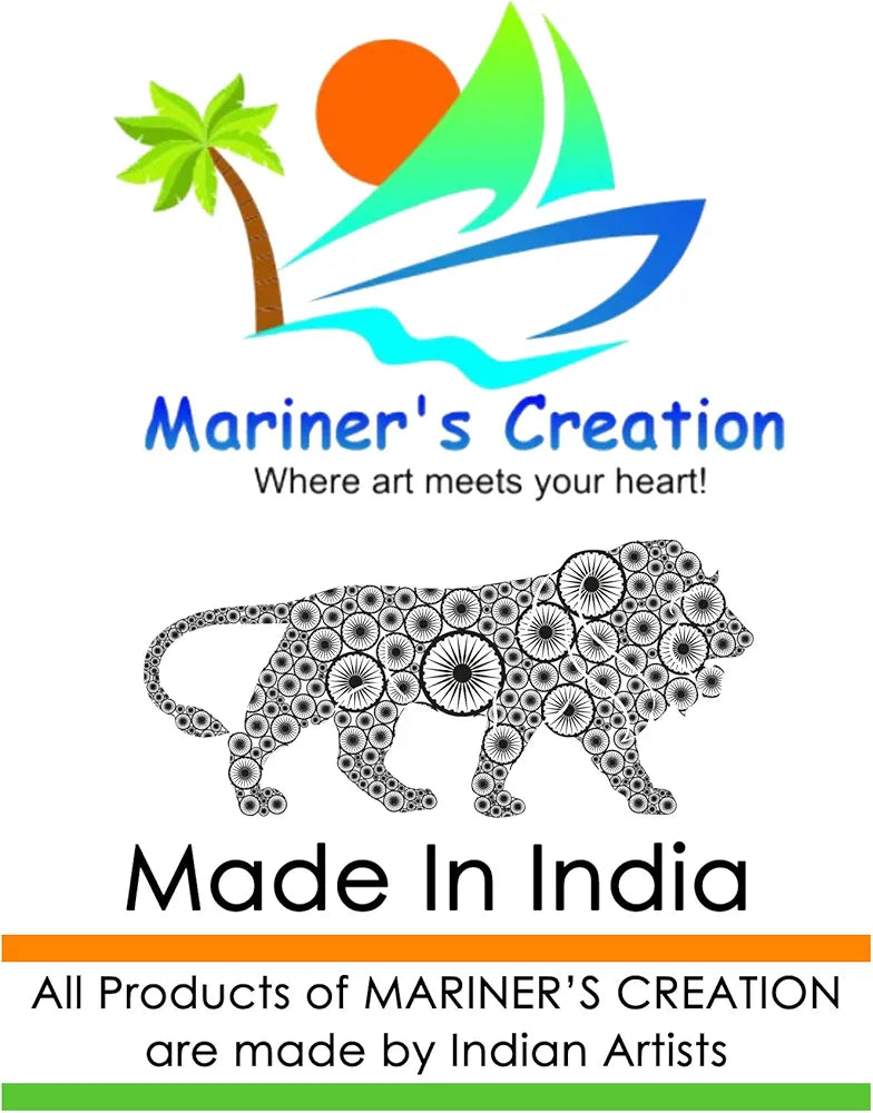 Mariner's Creation Divine Buddha Statue with Two Child Monk| Buddha Statue for Home Decor | Buddha Idol | Decorative SHOWPIECE for Peace and Harmony | House Warming Gift