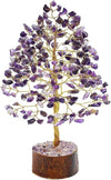 Zaicus Seven Chakra Gemstone Tree Crystal Tree of Life Feng Shui 10-12 Inch Silver Wire