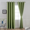 Divine Casa Super Satin Blackout Door Curtains Solid Panels for Complete Light Block Size 7 Feet Silky Touch & Thermal Insulation Colour Pastel Green (Pack of 2)