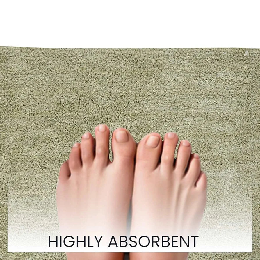 SASHAA WORLD Set of 2 Microfiber Bathmat 
