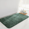 Luxe Home International Microfibre Rectangular Bath mat Super Soft Anti Skid Newman Mats For Bathroom Colour Green