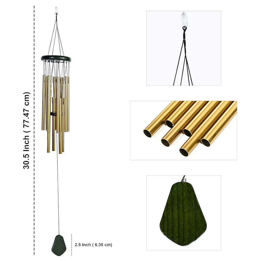 ZAICUS Wind Chimes for Home Balcony - Hanging Bells for Home Decoration - Positive Energy Items– Wind Chimes Feng Shui 