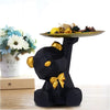 Zart Resin Cool Black Dog Sitt Showpiece For Home Shelves Decor Item