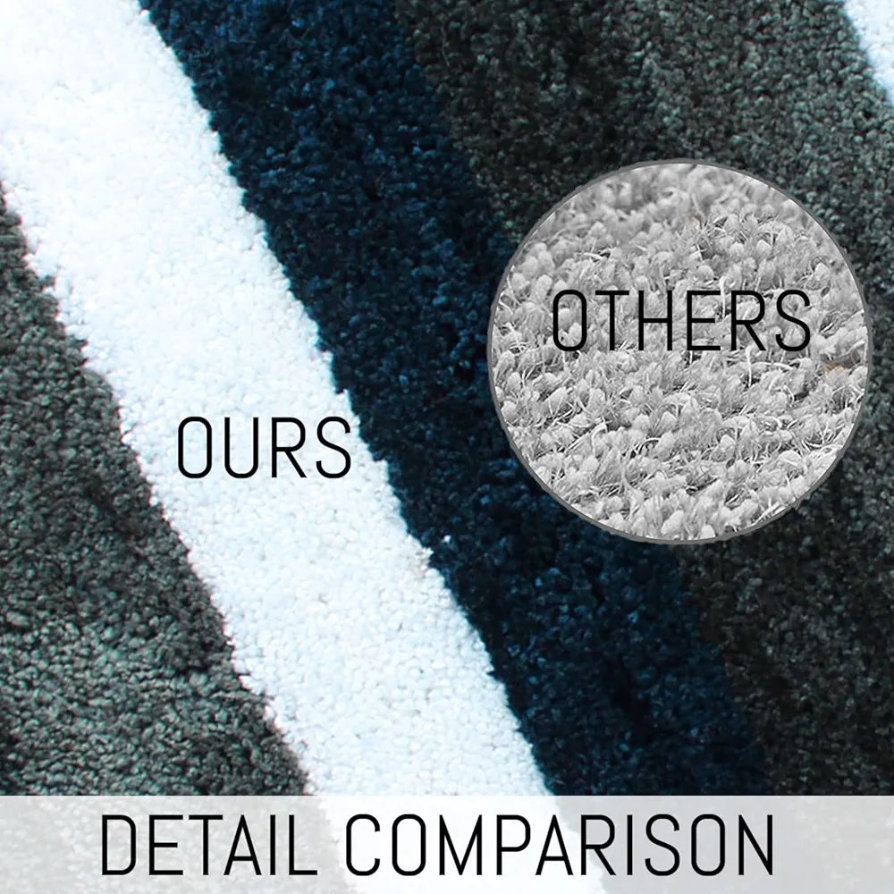 Luxe Home Jericho Runner 2500 Gsm Super Soft Microfiber, Anti-Skid Badroom or Kitchen Mats for Floor, Water-Absorbent, Quick Dry, Washable Runner for Home - Forest Green, 2x5 Feet, Pack of 1