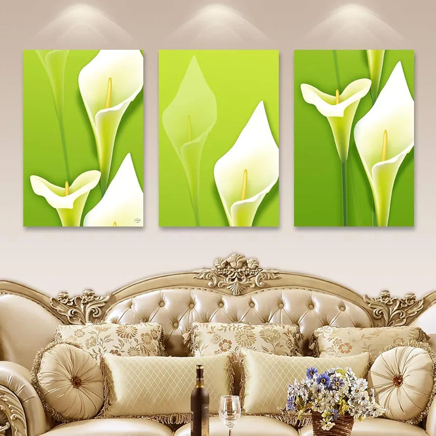 Rangoli MDF 3 Pcs Wall Poster 12x18 Inch Decorative Wall Art for Home, Office, Living Room. P-4, Design-11