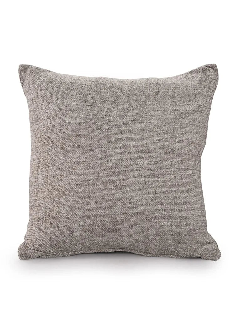 SASHAA WORLD Grey Chenille Cushion Cover | Soft and Durable Decorative Pillow Cover for Living Room, Bedroom, Sofa, and Home Decor | Elegant Design, Cozy and Stylish Accent for Home Décor |45x45 cm