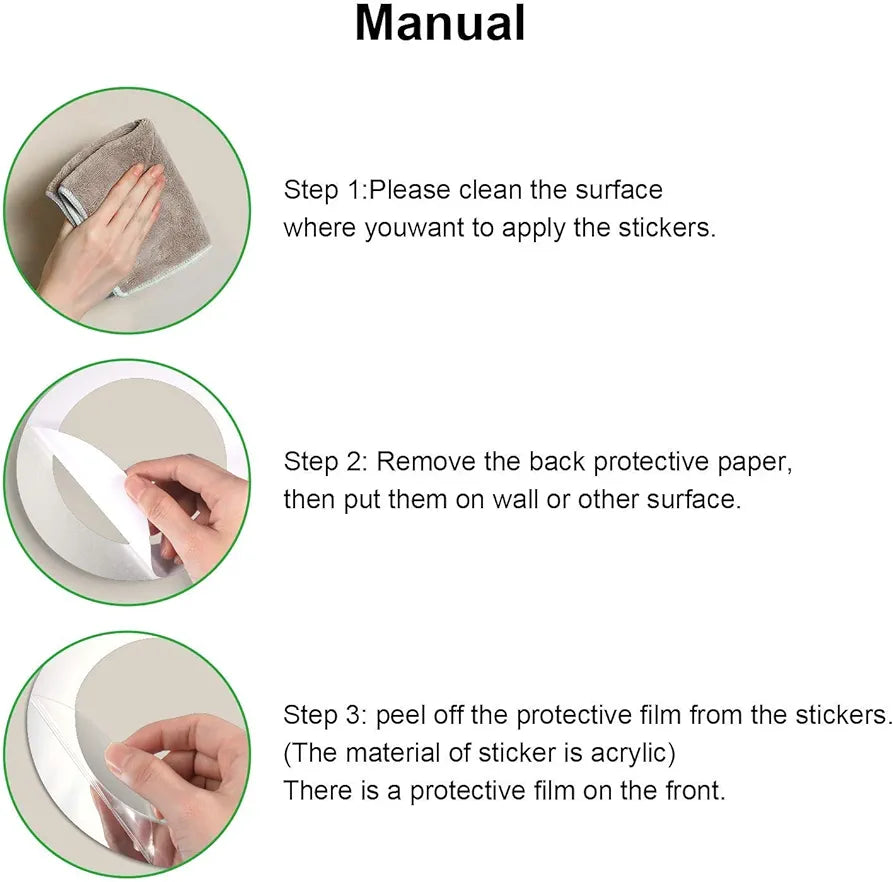 Bikri Kendra Ind - Hexagon 13 Golden Mirror Stickers For Wall, Acrylic Mirror, Wall Decor Sticker, Stickers, Self-Adhesive, 10.4 Cms