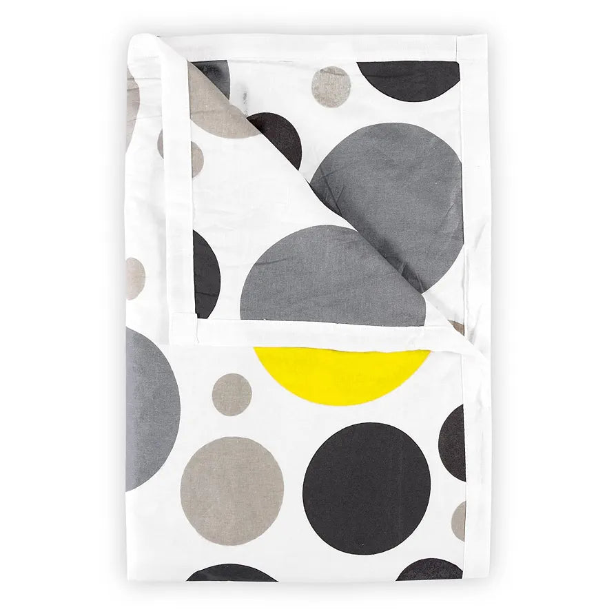Divine Casa Cotton Breathable Calming Patch Dohar Double Bed 120 GSM Soft Cosy AC Blanket,for Mild Winter - 205X220 Cm, Quarry| TC - 120