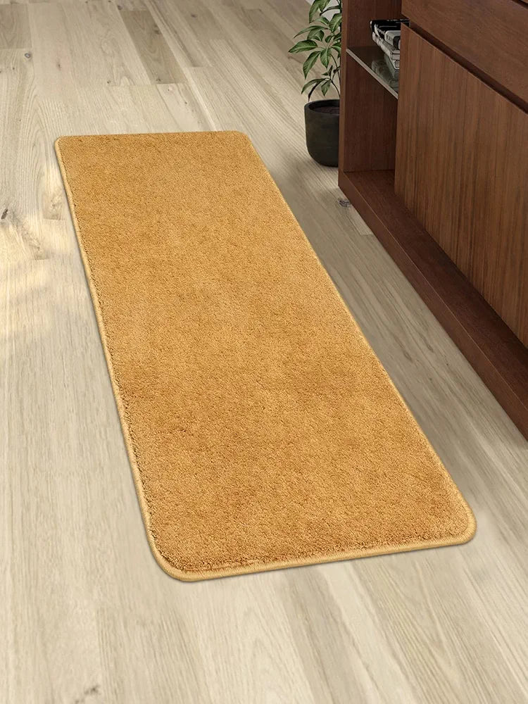 Saral Home Solid Neo Shaggy Yarn Durable & Washable Multipurpose Runner for Home/Kitchen/Living Area/Lobby/Office Entrance with Anti Skid Backing 