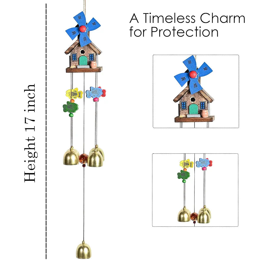 ZAICUS Wind Chimes for Positive Energy – Feng Shui Hanging Decorative Items for Home and Balcony - Fengshui Wind Chimes for Home Balcony 