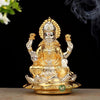 Indicast Resin Sitting on Lotus Goddess Mata Laxmi Idol Murti Statue for Home and Office Decor & Gifts