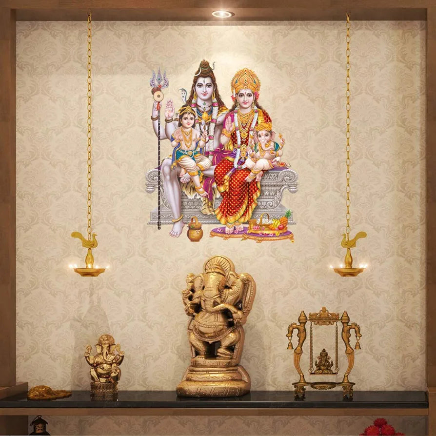 Rangoli White Glossy Vinyl Wall Sticker Premium Self-Adhesive Waterproof Decorative Wall Decal for Bedroom, Living Room, Office & Home Decoration Easy to Apply. Parent-6, Design-13