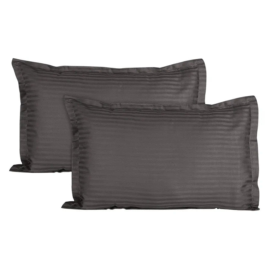 AEROHAVEN™ Glorious 210TC 100% Striped Satin Cotton Pillow Cover Set - 18