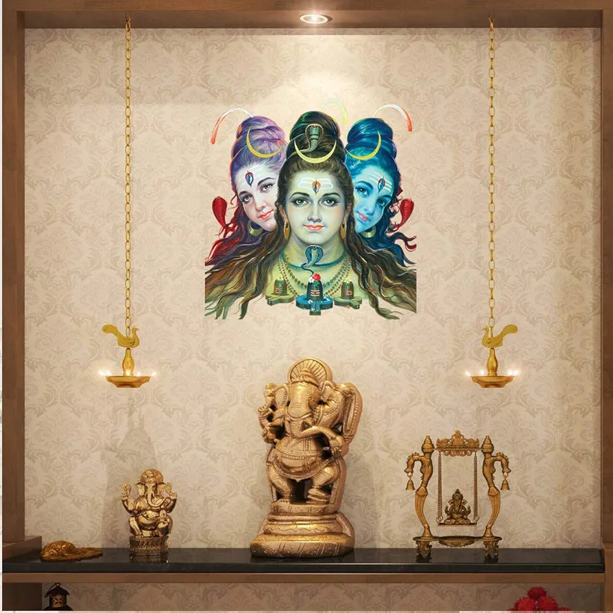 Rangoli White Glossy Vinyl Wall Sticker Premium Self-Adhesive Waterproof Decorative Wall Decal for Bedroom, Living Room, Office & Home Decoration Easy to Apply. Parent-5, Design-24