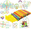 FunBlast Straw Assembling Kit for Kids DIY Assembly Straw Blocks for Kids Learning Toys