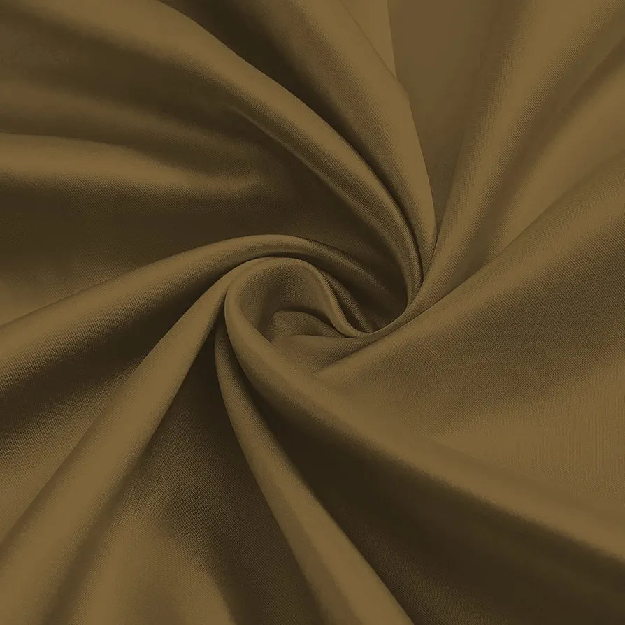 Divine Casa Semi Blackout Door Curtain 7 Feet | Dark Brown | Micro Satin Room Darkening Panel with Metal Eyelets | 1 Piece