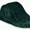 Cloth Fusion Floral Embossed Mink Blanket for Winter Double Size Soft Kambal for Comfort & Warmth Forest Green