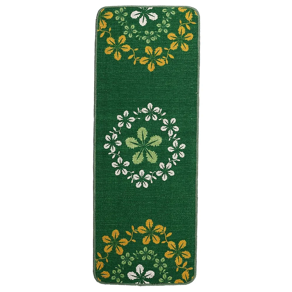 Saral Home Zinta Floral Soft Cotton Durable & Washable Multipurpose Runner for Home/Kitchen/Living Area/Lobby/Office with Anti Skid Backing 