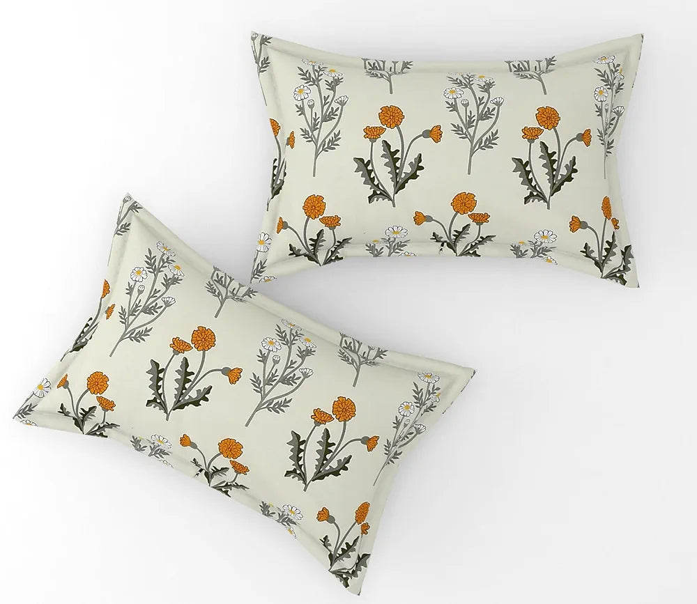 Fresh From Loom Floral Print Microfiber Fitted King Size Bedsheet Set - Anti Fade, 240 TC, 2 Pillow Covers Included | Pink, Floral Design)