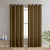 Divine Casa Semi Blackout Door Curtains 7 Feet Colour Meerkat Micro Satin Panels with Metal Eyelets (Pack of 2)