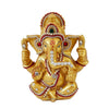 Jaipur Ace Sitting Vinayak Statue Golden Ganesh Idol Sitting Ganesha Golden