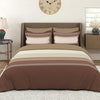 Layers Duracount Bedsheet Set for All Seasons Lightweight 225 CVC King Size Brown