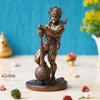 Ecraftindia Golden Polyresin Handcrafted Standing Lord Hanuman Statue With Gada/ Mace | Ideal for Hanuman Jayanti