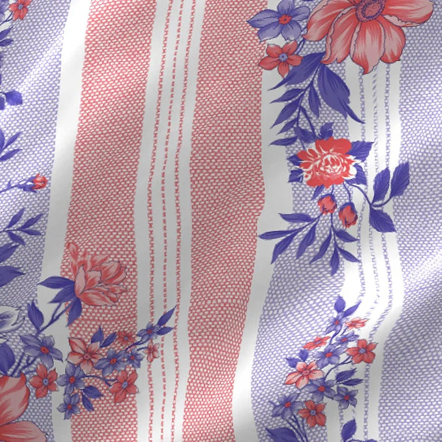 Layers Pavia 100% Cotton Bedsheet Set for All Seasons - Lightweight, Moisture Absorbent, Machine Washable & Easy to Care - Gift for Housewarming & More - 104 TC - Queen Size 