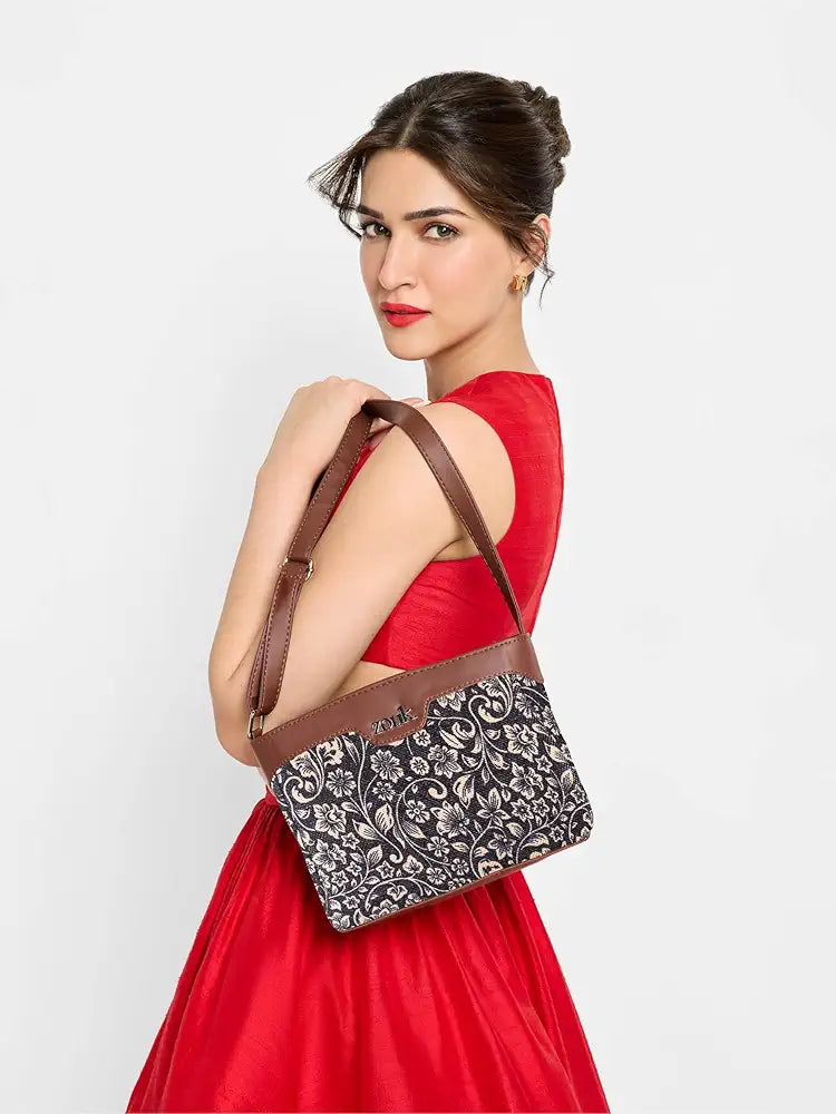 ZOUK Harmony Sling Bag | Crossbody Bags for Women | Women's Handbags | Stylish | Vegan Leather Evening Bag | Travel & Office Use | Purse and Wallet