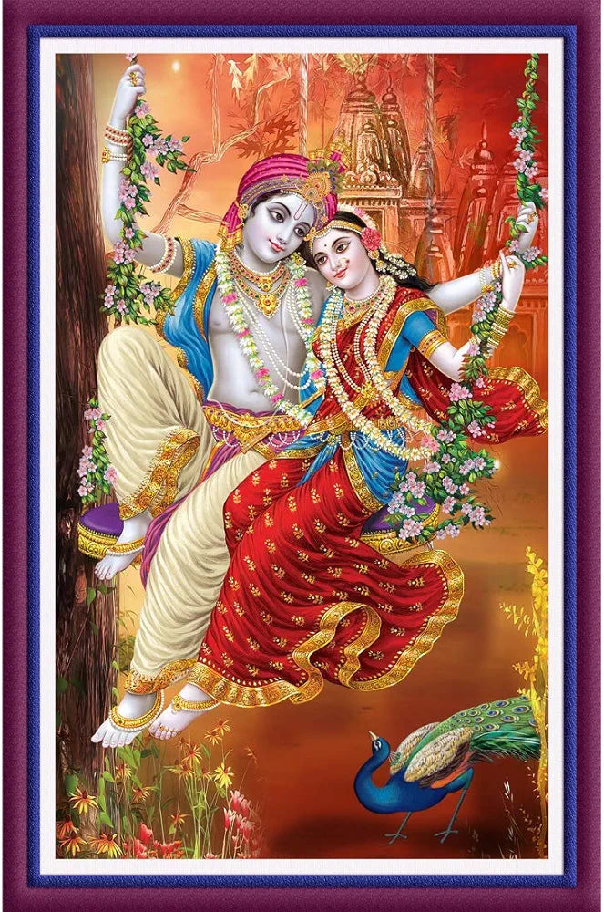 Rangoli MDF Wall Stick Decorative Panel 12x18 Wall Art for Home, Living Room, Bedroom, Office & Decoration. P-1, Design-9