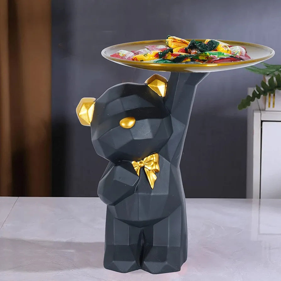 ZART Cool Dog Showpiece for Home Decor Showpiece, Dog Platter Showpiece for Home Decorative Showpiece, Office Table Decorative Item