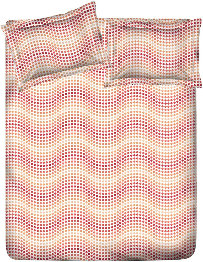 Layers Firenze 100% Cotton Bedsheet Set for All Seasons - Lightweight, Moisture Absorbent, Machine Washable & Easy to Care - Gift for Housewarming & More - 140 TC - Queen Size 