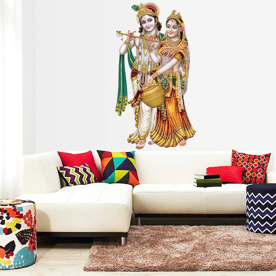 Rangoli White Glossy Vinyl Wall Sticker Premium Self-Adhesive Waterproof Decorative Wall Decal for Bedroom, Living Room, Office & Home Decoration Easy to Apply. Parent-7, Design-8
