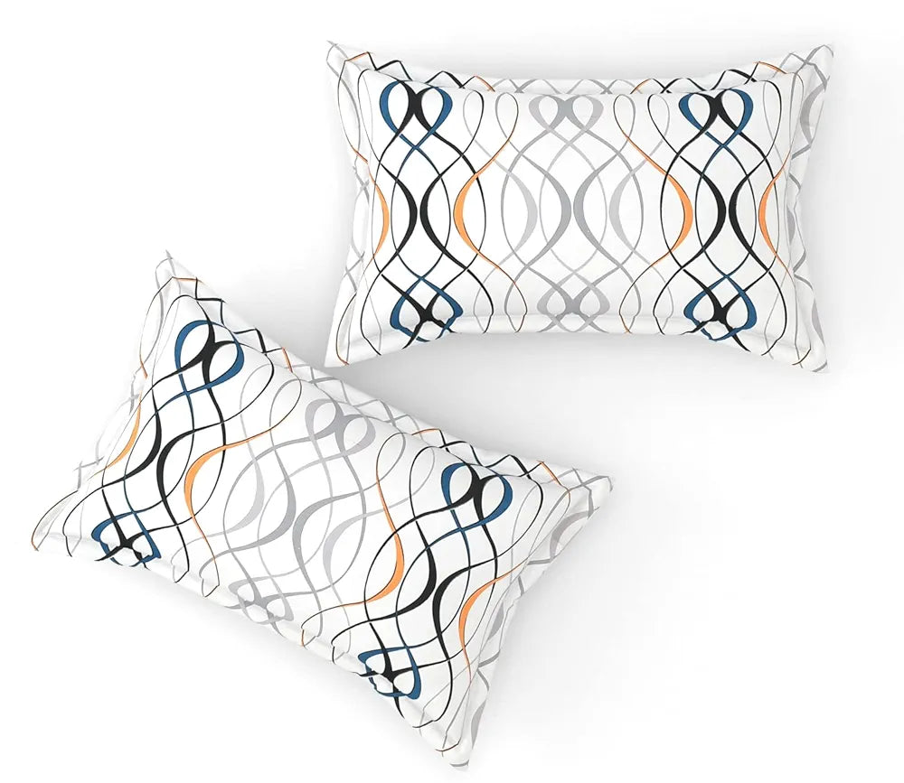 FRESH FROM LOOM Soft Microfiber Fitted Floral Bedsheet King Size Bed With Two Pillow Cover | Bed Covers For Mattresses Tuck In | Elastic Fitted Bed Sheets | , 144 Tc