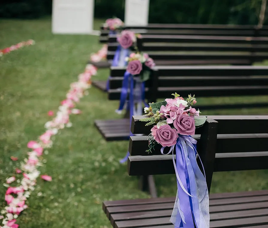 IPOPU Artificial Rose Flower Heads, 100pcs Dusty Rose Foam Fake Roses Bulk 3inch Stemless Faux Flowers for DIY Wedding Baby Shower Centerpieces Arrangements Party Tables Home Decor 