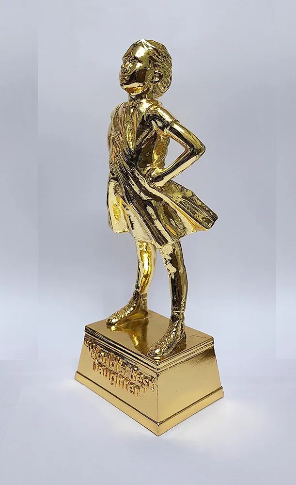 Gold Art India Gold Plated Figurine for Daughter | World's Best Daughter | Best Gift Girl | Idol Figurine for Inspiration