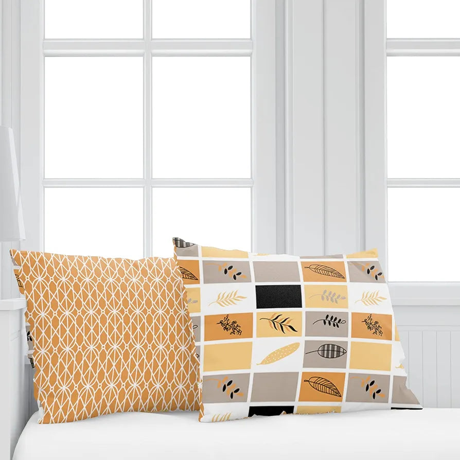 Divine Casa 144 TC Cotton Bedsheet for Double Bed with 2 Pillow Cover 