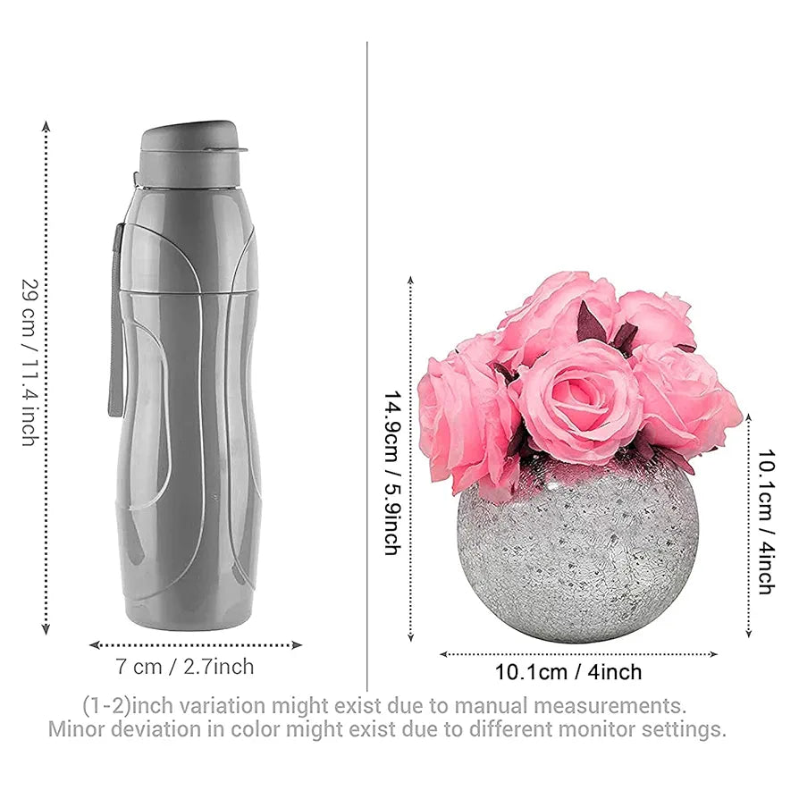 TIED RIBBONS Artificial Flower with Glass Vase 