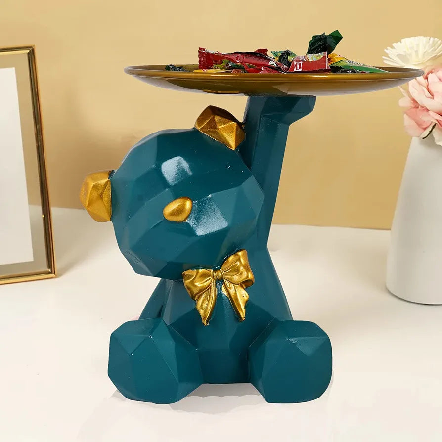 ZART Cool Dog Showpiece Platter Dog Showpiece for Home Decor Showpiece | Kitchen Decorative Item 