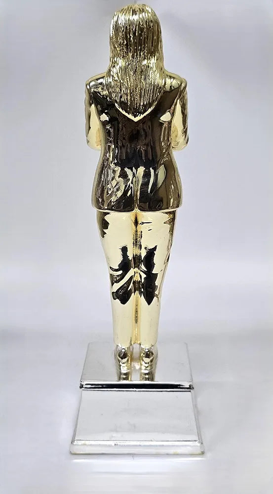 Gold Art India Best Mother Trophy FigurineGold & Silver Plated | Women's Day Gift for Mother | Mothers Birthday Gift | Study Table | Office Desk 9'' Inch