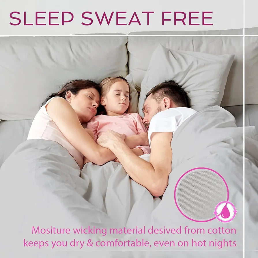 Trance Home Linen Premium 300 TC Pure 100% Cotton Single Size Fitted Bedsheet with 1 Pillow Cover 