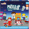 Funtad Kids Puzzleup Learn Professions,10-In-1 Entry Level Puzzle,45 Big Size Jigsaw Pieces,Montessori Educational Toy For Boys & Girls Age 3,4 & 5 Yrs