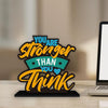 Art Vibes Artvibes Wooden Idols and Figurine You Are Stronger Than You Think Motivational Quote Table Decoration for Office Desk
