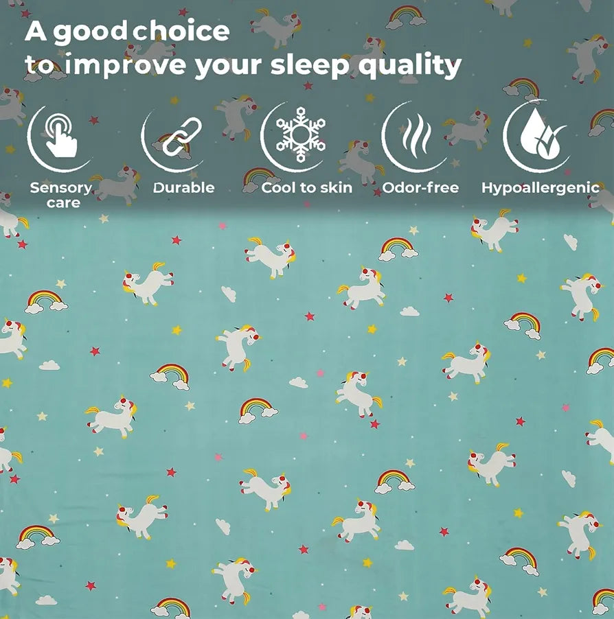 FRESH FROM LOOM Cartoon Wrinkle Free Microfiber Bedsheet for Kids , Multicolor, 144 TC