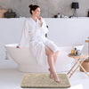 Luxe Home International Microfiber Rectangular Bath Mat Colour Beige