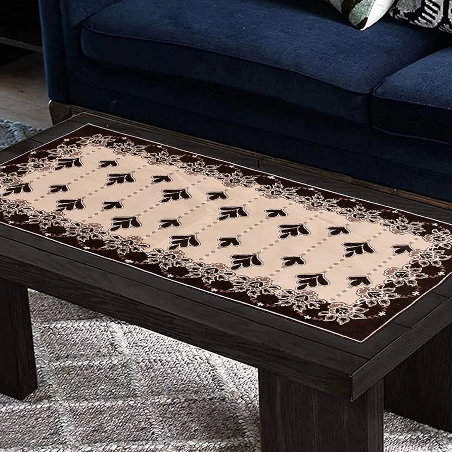 Kuber Industries Rectangular Floral Print Cotton Table Runner for Dining and Center Table Wedding Everyday Use Dinner Parties Set of 2 