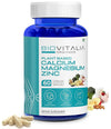 Biovitalia Organics Plant Based Calcium Magnesium Zinc - 60 caps