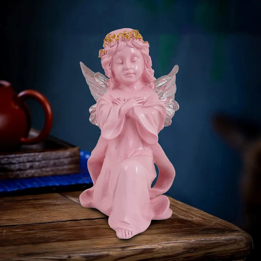 zart Angel Girl Showpiece for Home Decor Showpiece | Winged Girl Statue for Home Decor Item | Fairy Girl Statue for Home Shelves Decor Showpiece 