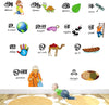StickMe Tamil Uyir Eluthukal Vowels Alphabets Letters Baby Kids Learning Education Wall Sticker -SM093